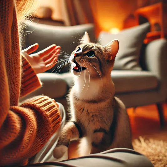 chat qui miaule