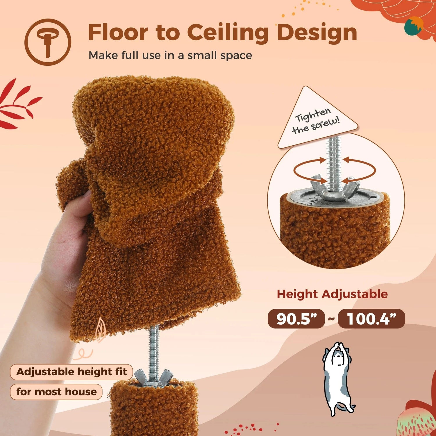 Arbre à chat | Columna Marron